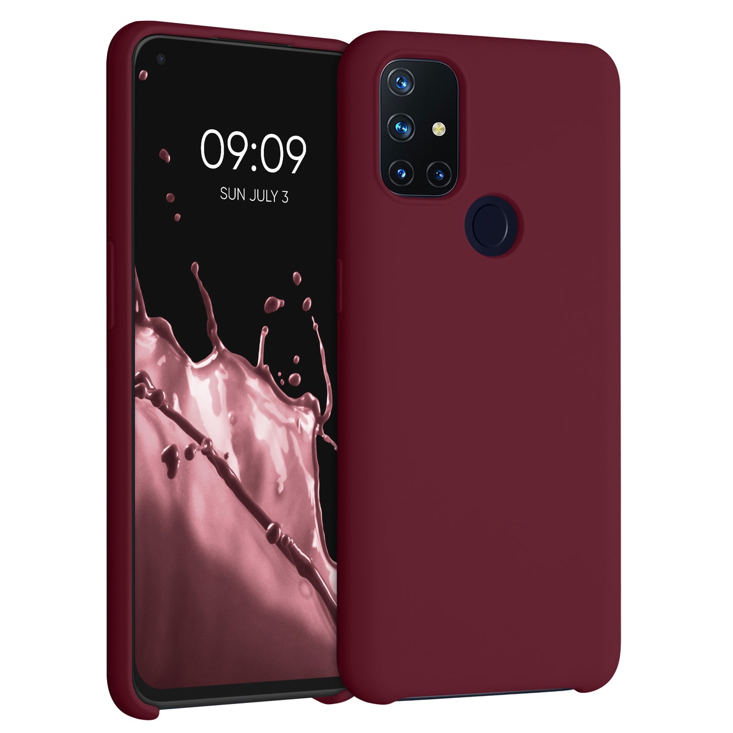 kwmobile Cell Phone Case for OnePlus Nord N10 5G - Silicone Case - Wireless Charging - Protective Cover