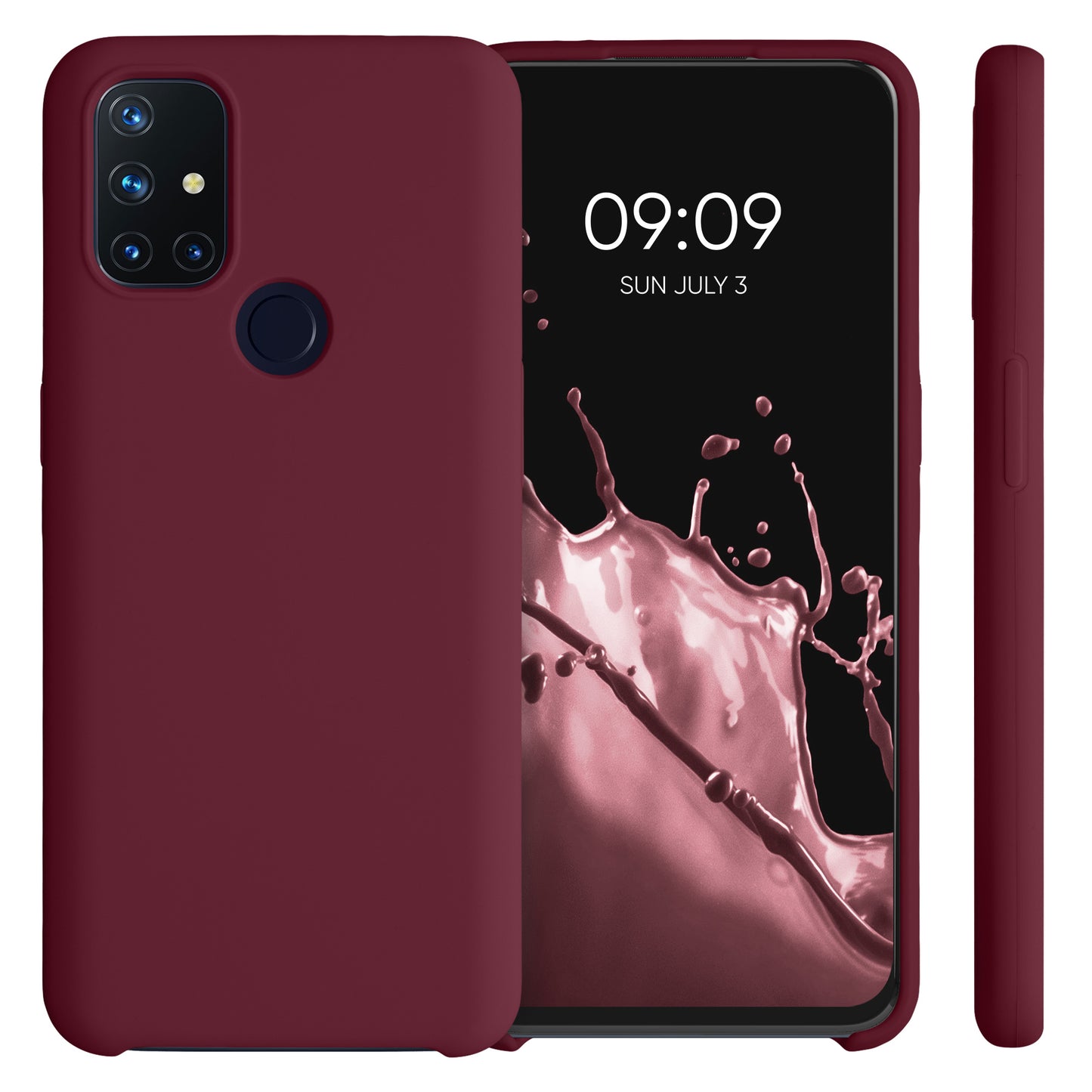 kwmobile Cell Phone Case for OnePlus Nord N10 5G - Silicone Case - Wireless Charging - Protective Cover