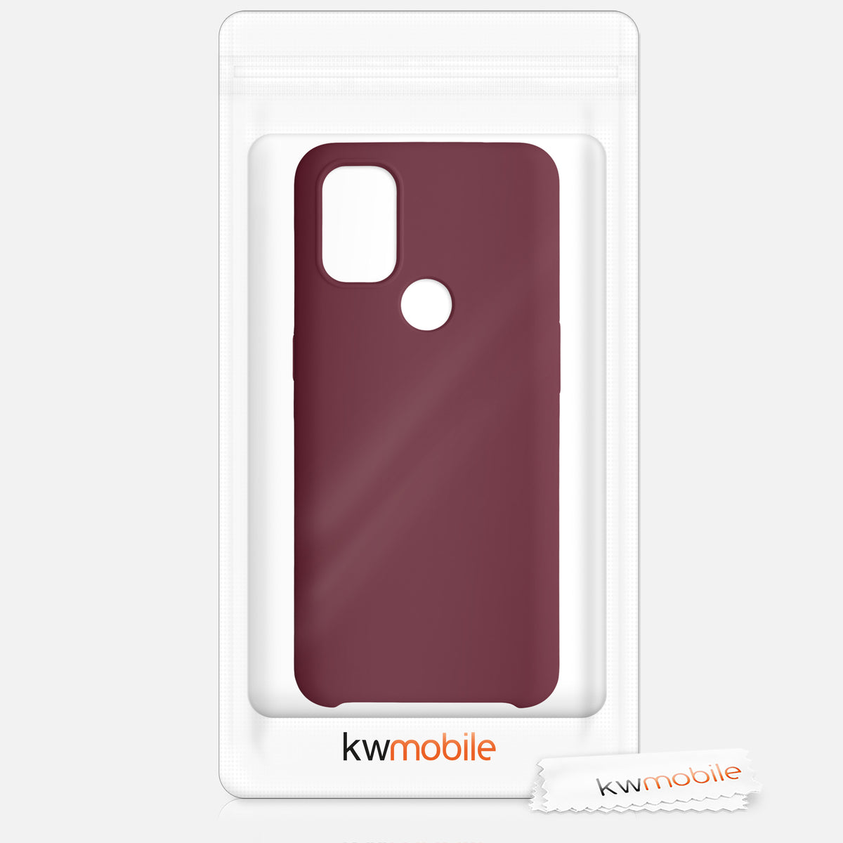 kwmobile Cell Phone Case for OnePlus Nord N10 5G - Silicone Case - Wireless Charging - Protective Cover