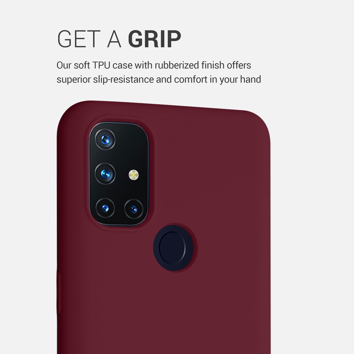 kwmobile Cell Phone Case for OnePlus Nord N10 5G - Silicone Case - Wireless Charging - Protective Cover