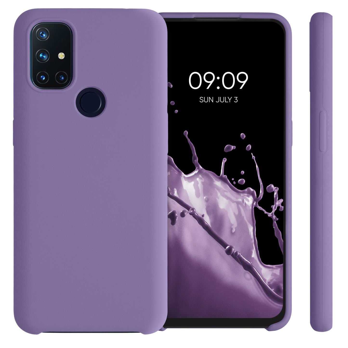 kwmobile Cell Phone Case for OnePlus Nord N10 5G - Silicone Case - Wireless Charging - Protective Cover