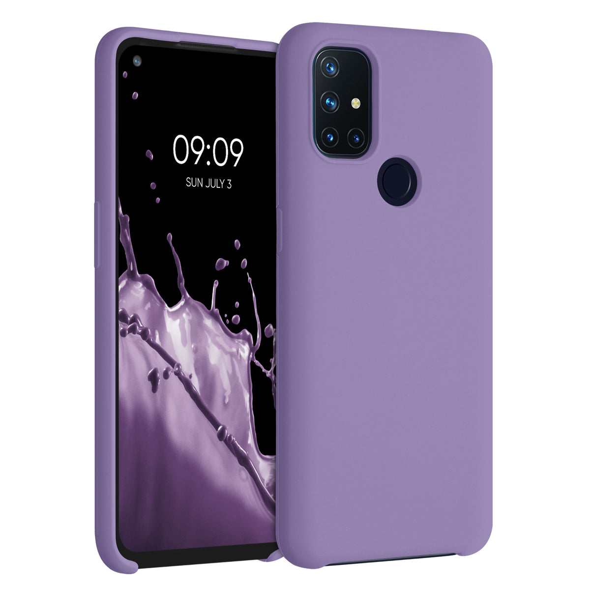 kwmobile Cell Phone Case for OnePlus Nord N10 5G - Silicone Case - Wireless Charging - Protective Cover