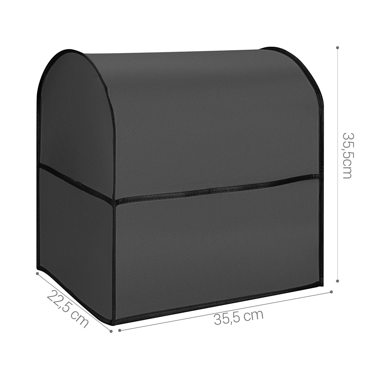 kwmobile Cover compatible with KitchenAid 4.3-4.8 liter - with 3 Pockets - Stand Mixer Dust Cover