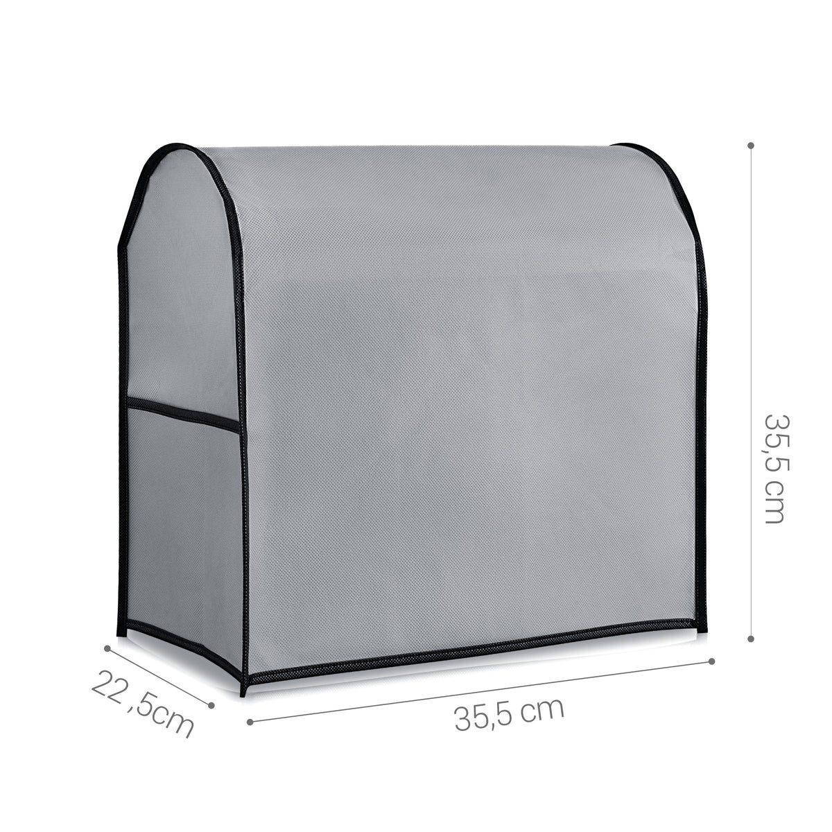 kwmobile Cover compatible with KitchenAid 4.3-4.8 liter - with 3 Pockets - Stand Mixer Dust Cover