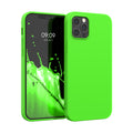 kwmobile Handyhülle für Apple iPhone 12 Pro Max Hülle - TPU Case - Kabelloses Laden - Schutzhülle Cover in Neon Grün Neon Grün  