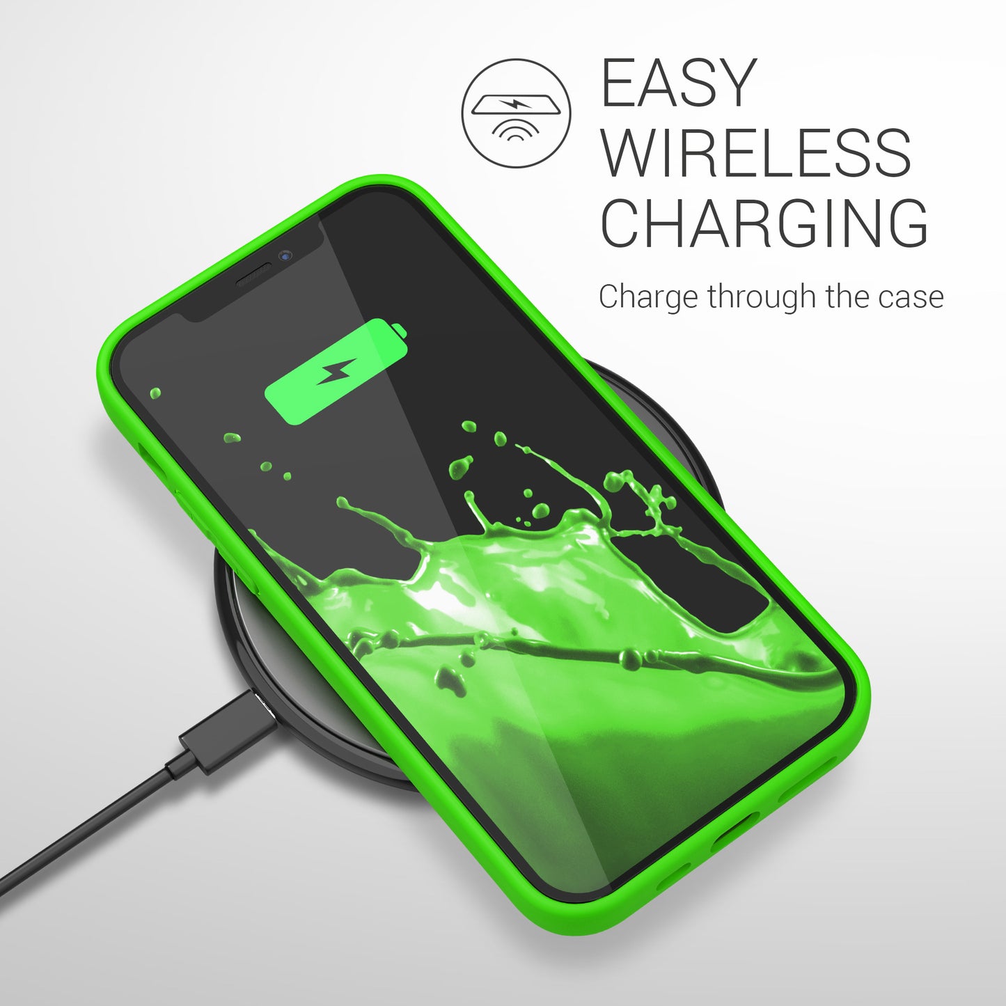 kwmobile Handyhülle für Apple iPhone 12 Pro Max Hülle - Schutzhülle Cover - Kabelloses Laden - Hüllen