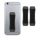kwmobile 3x Handy Fingerhalter - Handygriff Fingerhalter Griff - Fingerhalterung Handy - Phone Grip Set - Handyhalter Hand - Smartphone Fingerhalterung in Schwarz Schwarz  