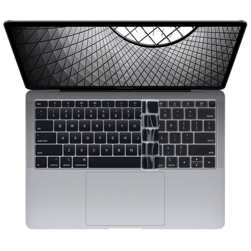 kwmobile Tastaturschutz für Apple MacBook Air 13’’ 2018 2019 2020 A1932 - QWERTY US Keyboard Cover Abdeckung - Schwarz