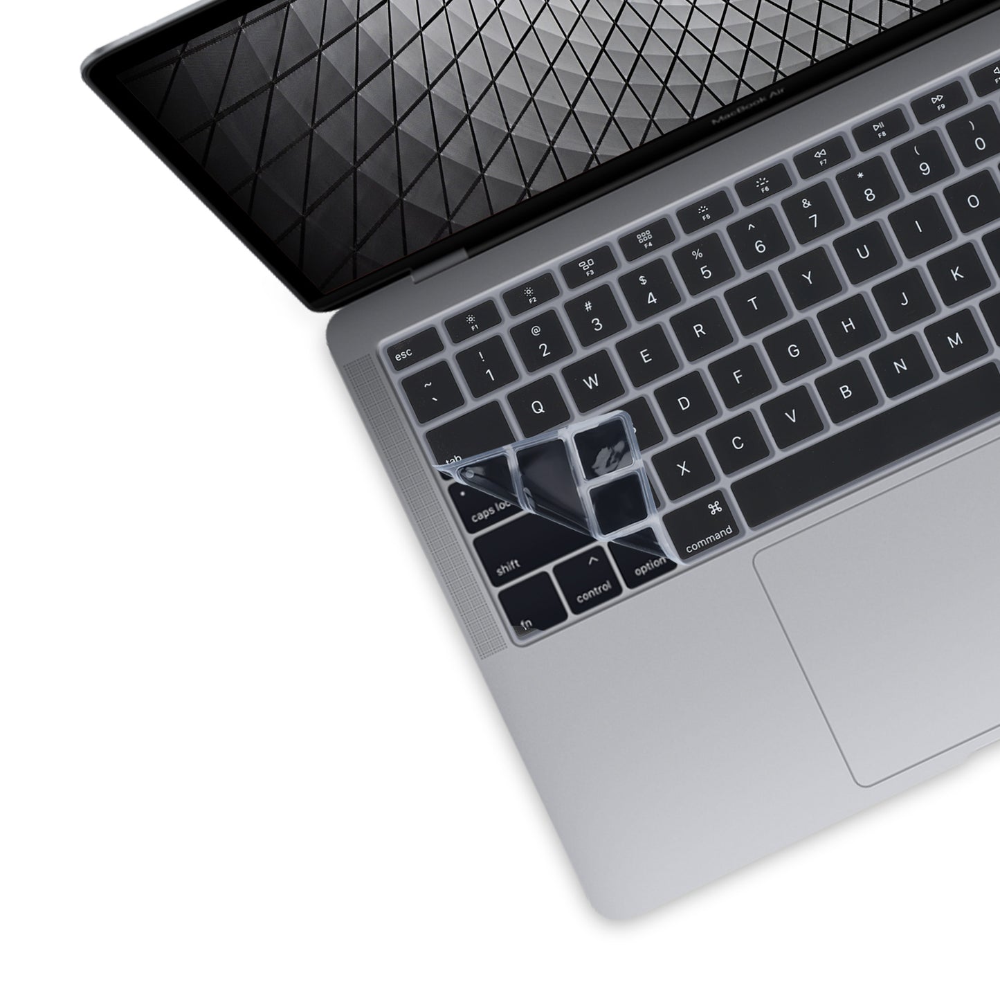 kwmobile Tastaturschutz für Apple MacBook Air 13’’ 2018 2019 2020 A1932 - QWERTY US Keyboard Cover Abdeckung - Schwarz
