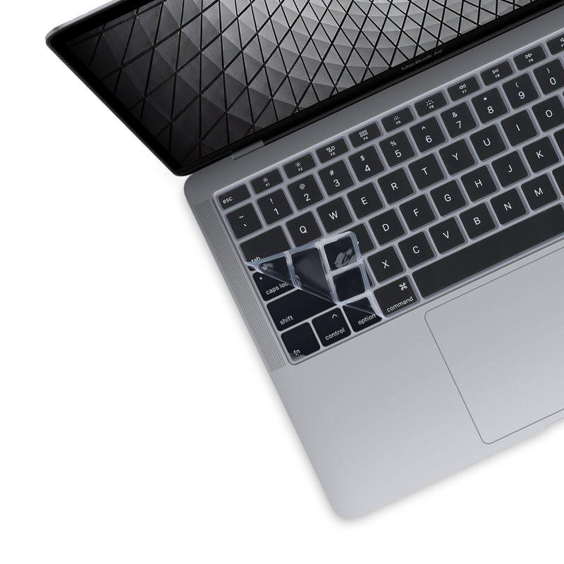 kwmobile Tastaturschutz für Apple MacBook Air 13’’ 2018 2019 2020 A1932 - QWERTY US Keyboard Cover Abdeckung - Schwarz