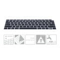kwmobile Tastaturschutz für Apple MacBook Air 13’’ 2018 2019 2020 A1932 - QWERTY US Keyboard Cover Abdeckung - Schwarz
