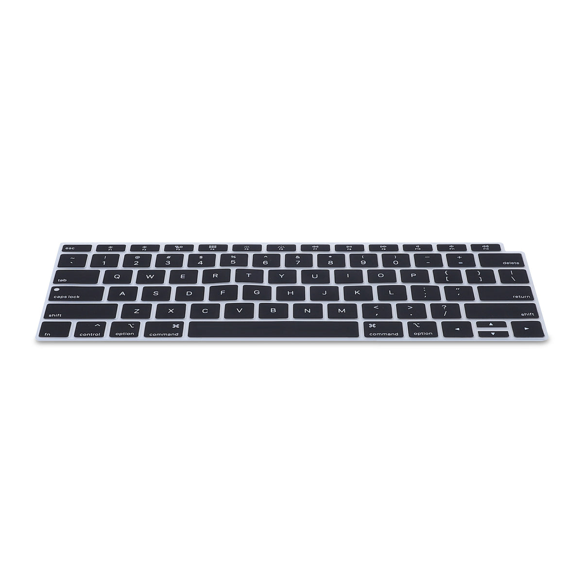 kwmobile Silikon Tastaturschutz für Apple MacBook Air 13" 2018 2019 2020 A1932 - QWERTY US Keyboard Cover Abdeckung - Schwarz Schwarz  