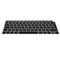 kwmobile Silikon Tastaturschutz AZERTY (Frankreich, Belgien) kompatibel mit Apple MacBook Air 13" 2018 2019 2020 A1932 - in Schwarz Schwarz  