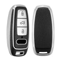 kwmobile Autoschlüssel Hülle kompatibel mit Audi A6 A7 A8 Q7 Q8 3-Tasten Autoschlüssel Keyless - Schlüsselhülle Cover
