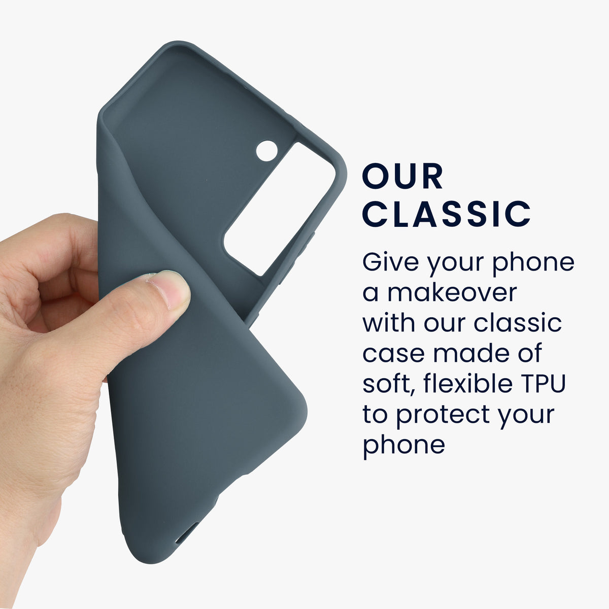 Samsung Galaxy S21 Plus Phone Case Slate Grey Silicone