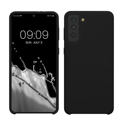 kwmobile Phone Case for Samsung Galaxy S21 Plus Case - Silicone Case - Wireless Charging - Protective Cover