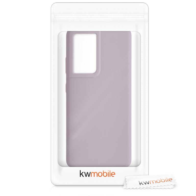 Rubberized Silicone Case for Samsung Galaxy S21 Ultra in Purple Cloud