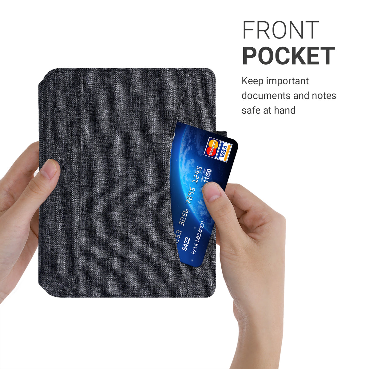 Kobo Aura H2O Edition 2 with Hand Strap Flip Case Denim