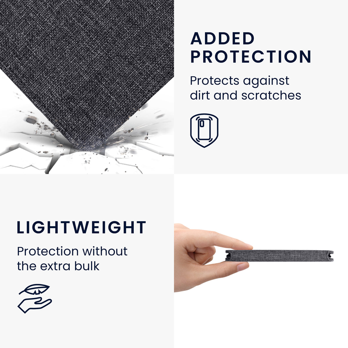 Kobo Aura H2O Edition 2 with Hand Strap Flip Case Denim