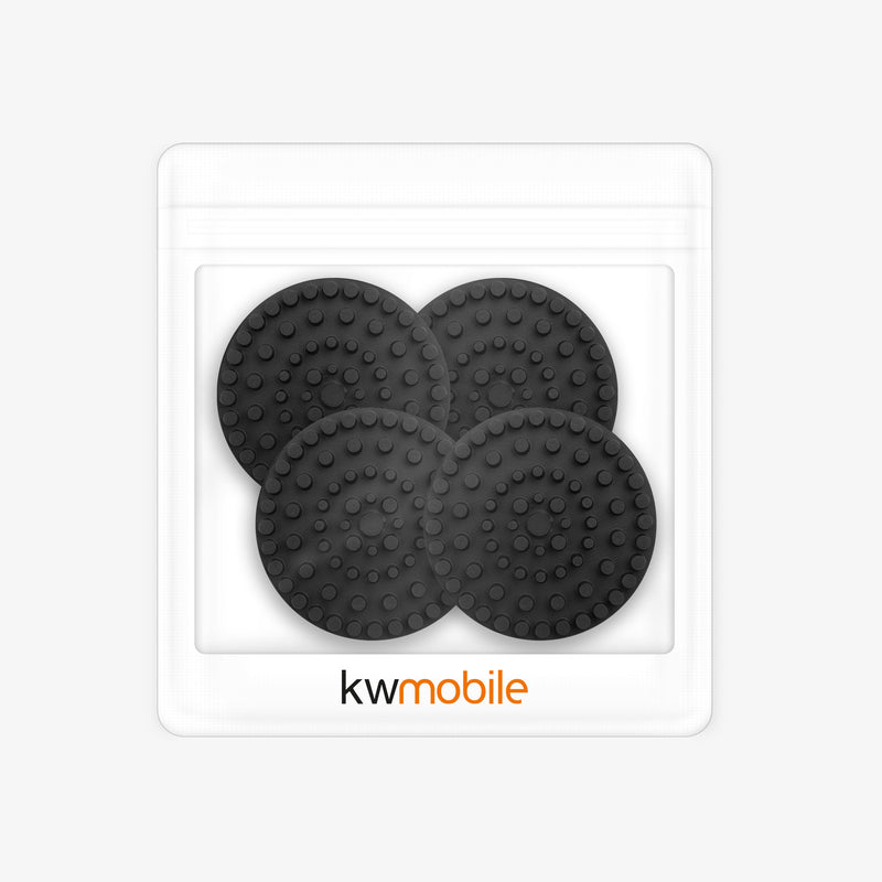 kwmobile Schwingungsdämpfer für Schallplattenspieler - selbstklebend - Set auch für Lautsprecher Boxen - Shock Absorber