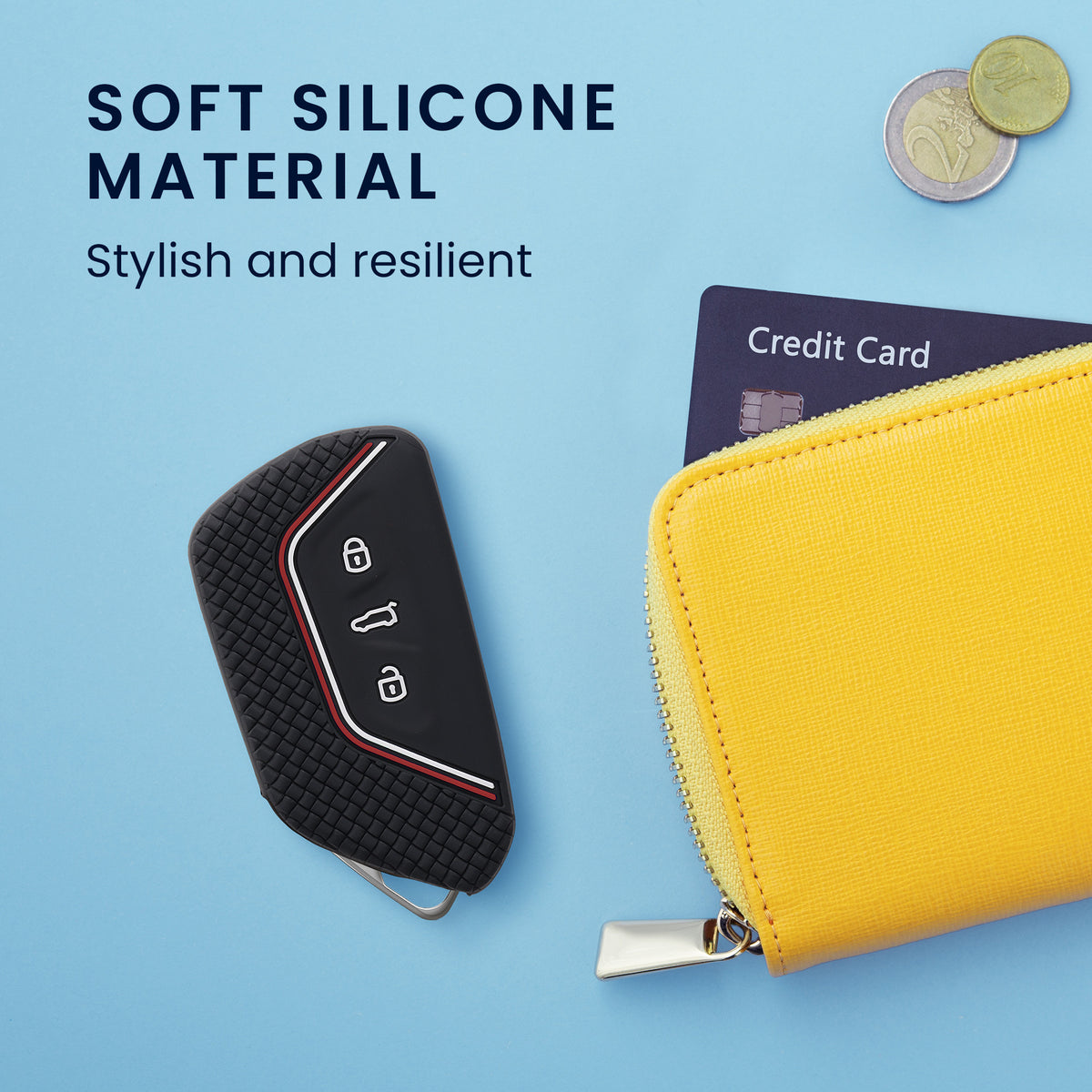 VW Golf 8 3-Button Car Key Cover