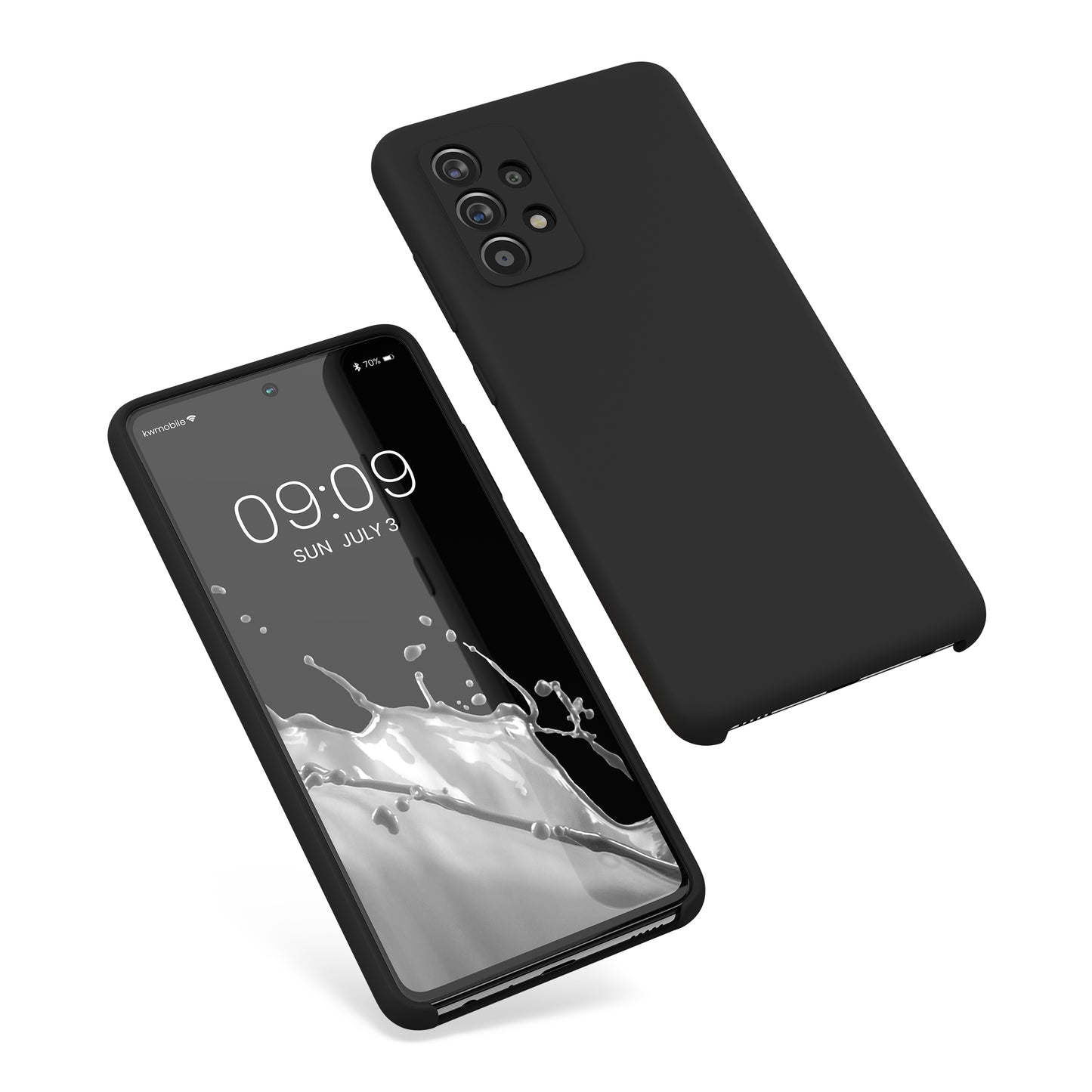kwmobile Cell Phone Case for Samsung Galaxy A52 / A52 5G / A52s 5G - Silicone Case - Wireless Charging - Protective Cover