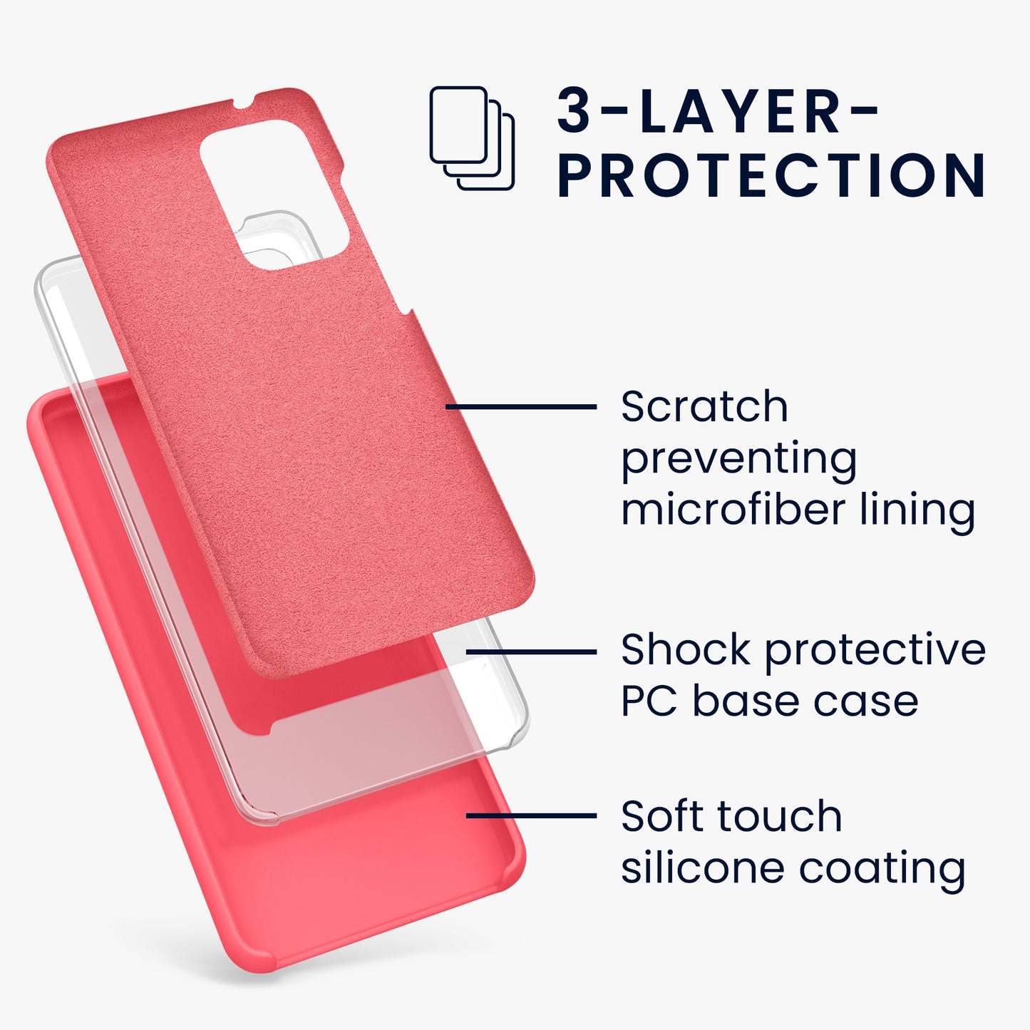 Silicone Phone Case for Samsung Galaxy A52 / A52 5G / A52s 5G