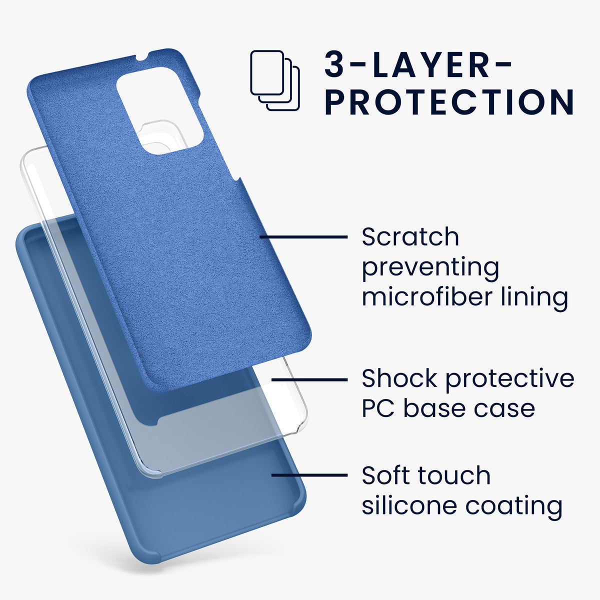 Silicone Phone Case for Samsung Galaxy A52 / A52 5G / A52s 5G