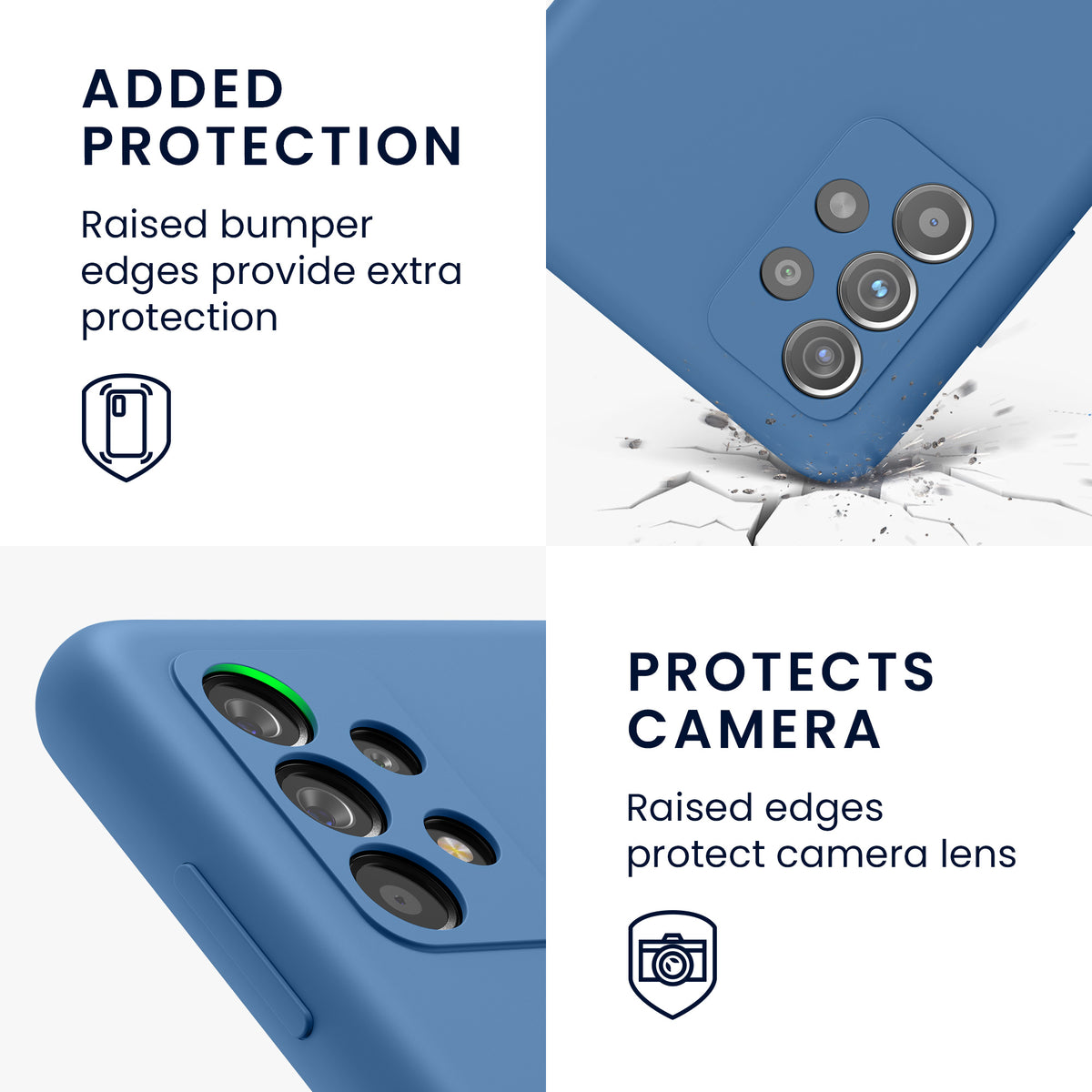 Silicone Phone Case for Samsung Galaxy A52 / A52 5G / A52s 5G