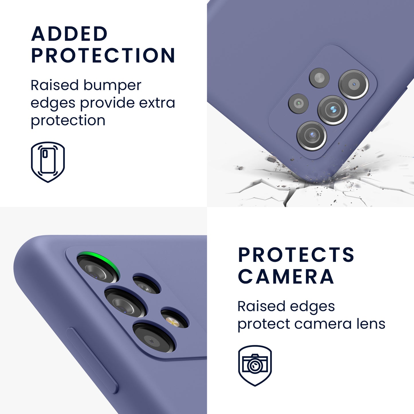 Silicone Phone Case for Samsung Galaxy A52 / A52 5G / A52s 5G