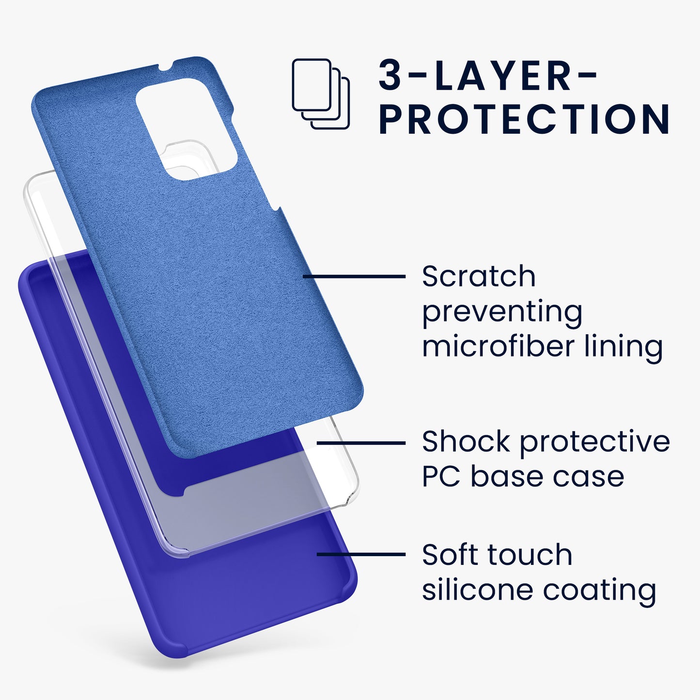 Silicone Phone Case for Samsung Galaxy A52 / A52 5G / A52s 5G