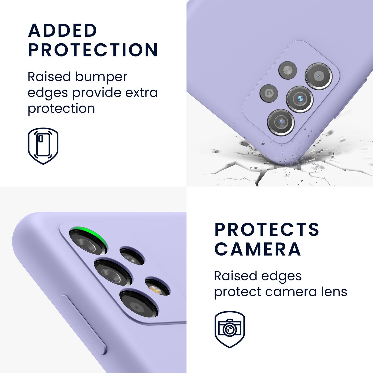 Silicone Phone Case for Samsung Galaxy A52 / A52 5G / A52s 5G