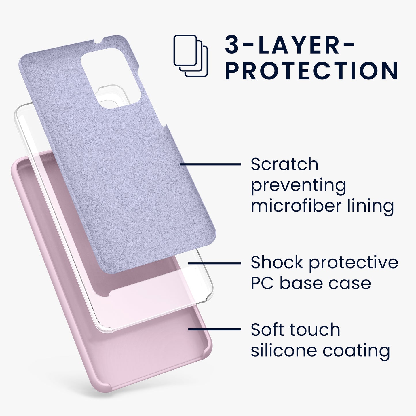 Silicone Phone Case for Samsung Galaxy A52 / A52 5G / A52s 5G