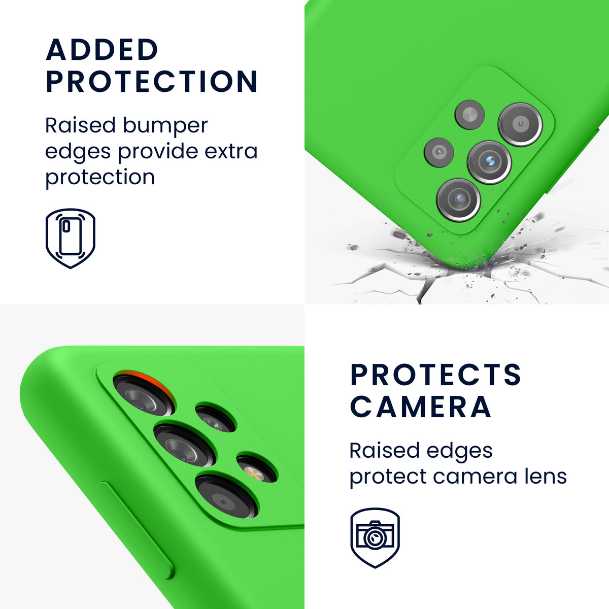 Silicone Phone Case for Samsung Galaxy A52 / A52 5G / A52s 5G