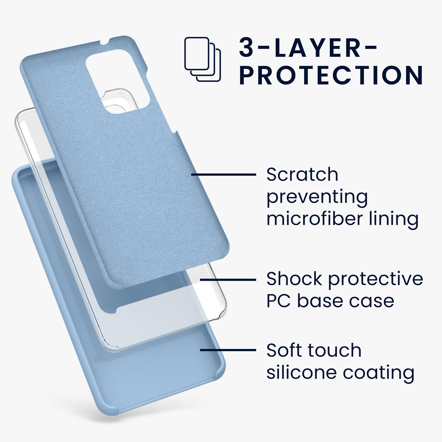Silicone Phone Case for Samsung Galaxy A52 / A52 5G / A52s 5G