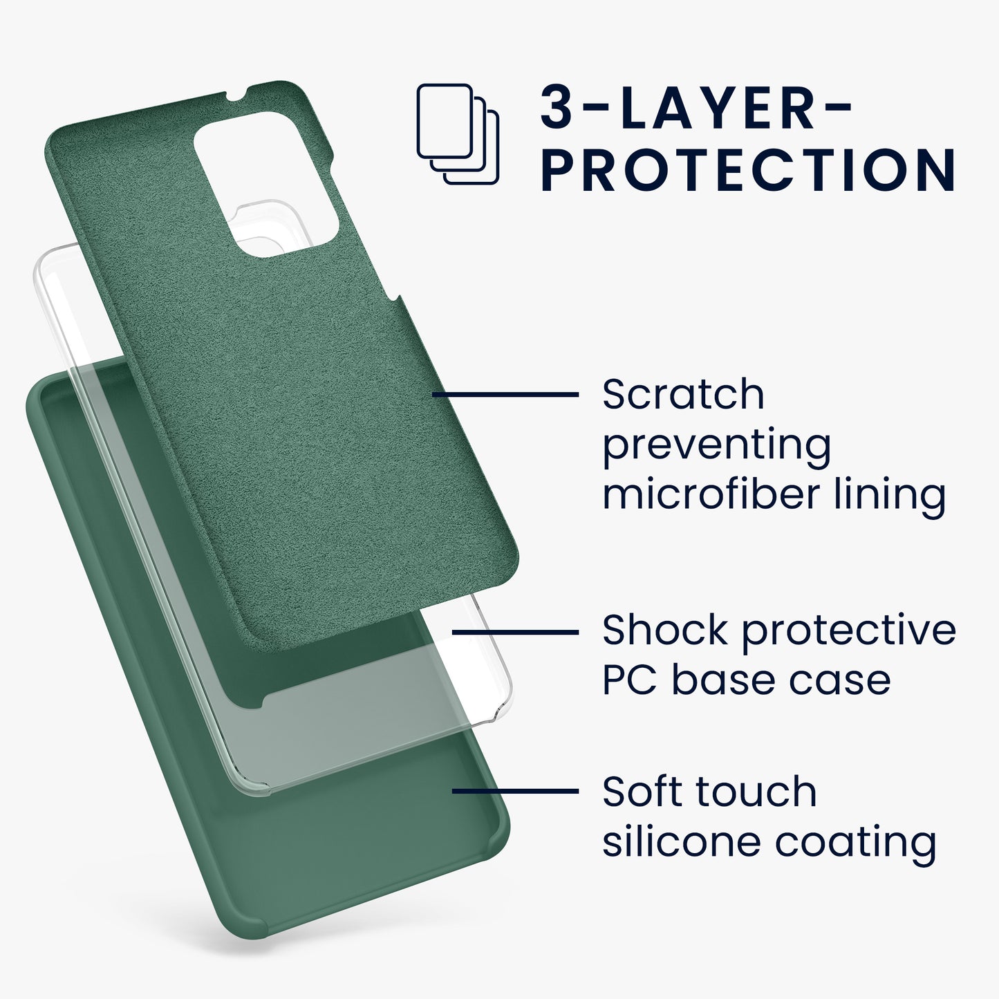 Silicone Phone Case for Samsung Galaxy A52 / A52 5G / A52s 5G