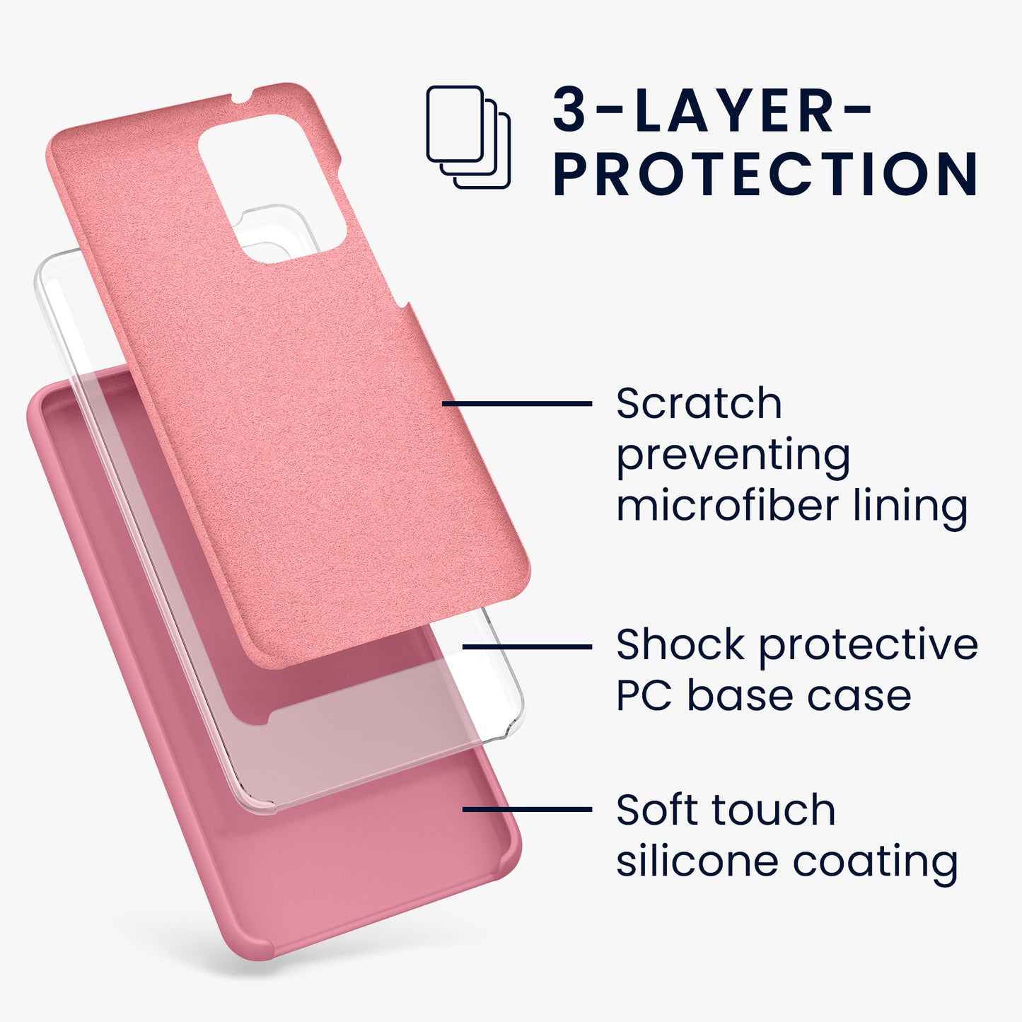 Silicone Phone Case for Samsung Galaxy A52 / A52 5G / A52s 5G