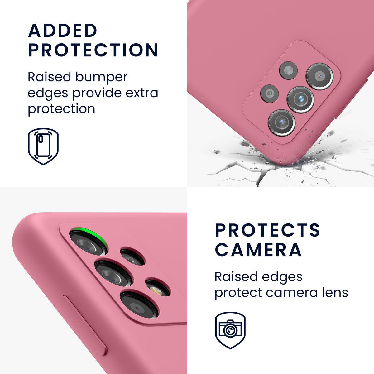 Silicone Phone Case for Samsung Galaxy A52 / A52 5G / A52s 5G