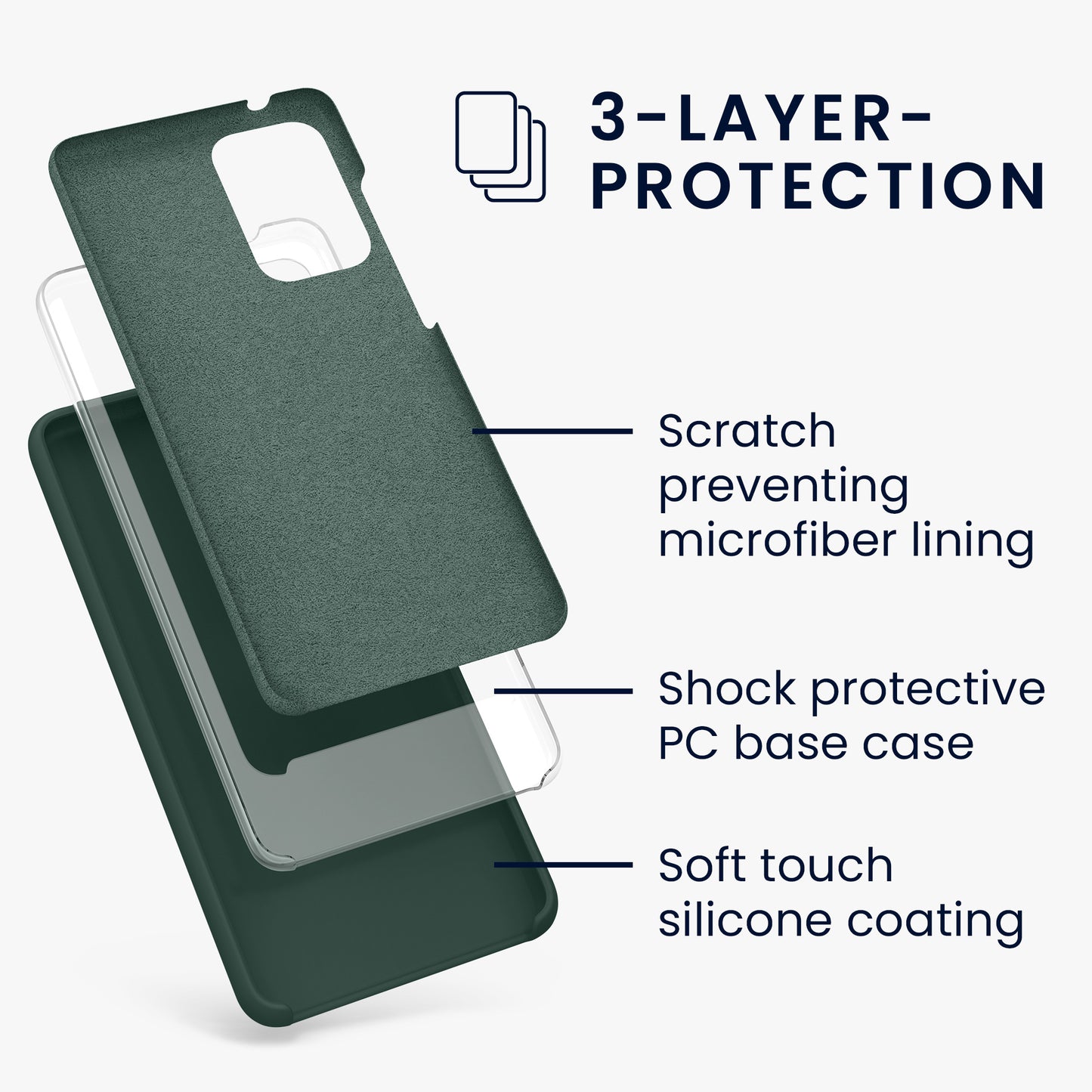 Silicone Phone Case for Samsung Galaxy A52 / A52 5G / A52s 5G