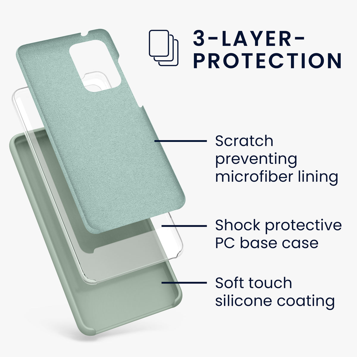 Silicone Phone Case for Samsung Galaxy A52 / A52 5G / A52s 5G