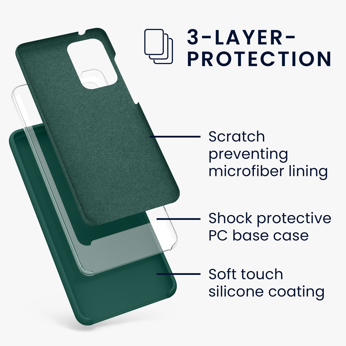 Silicone Phone Case for Samsung Galaxy A52 / A52 5G / A52s 5G