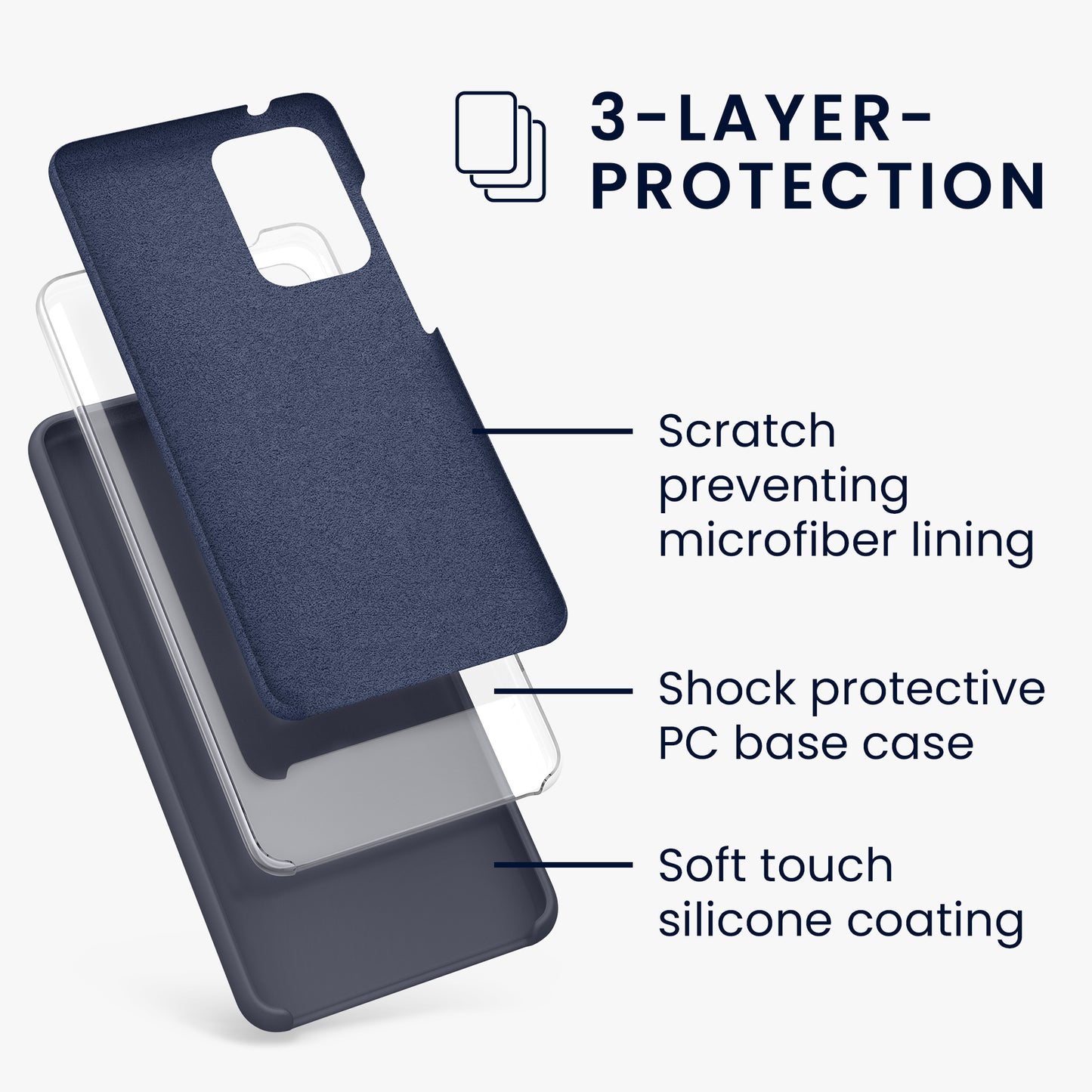 Silicone Phone Case for Samsung Galaxy A52 / A52 5G / A52s 5G