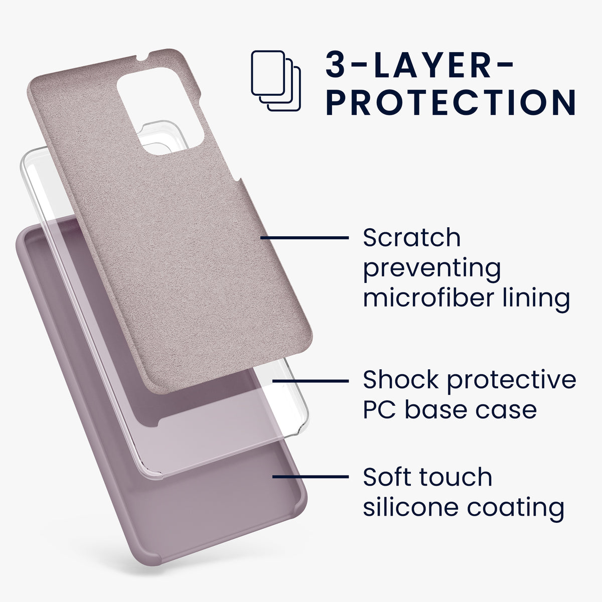 Silicone Phone Case for Samsung Galaxy A52 / A52 5G / A52s 5G