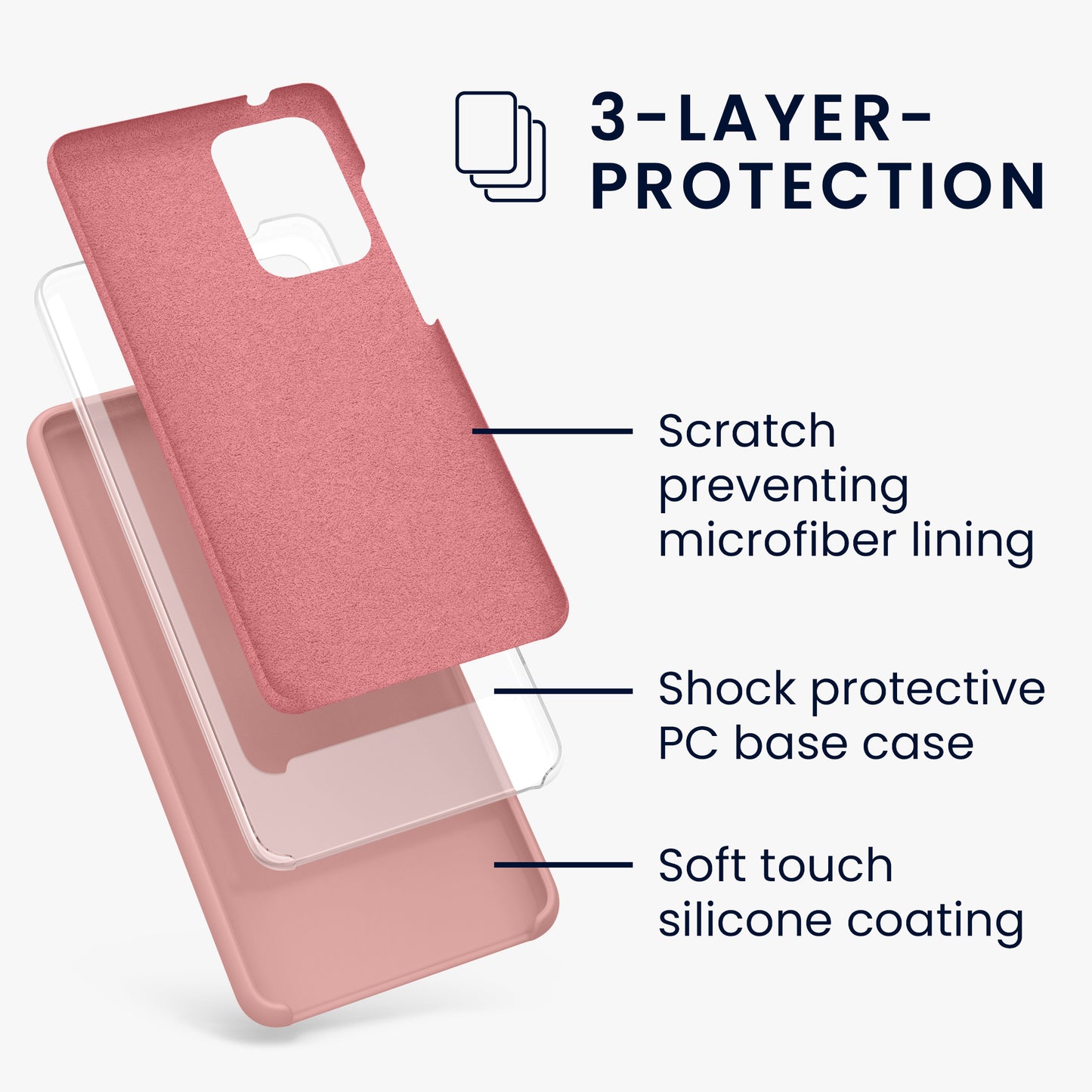 Silicone Phone Case for Samsung Galaxy A52 / A52 5G / A52s 5G