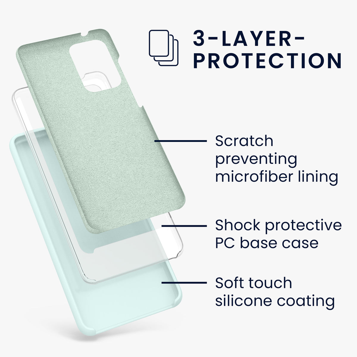 Silicone Phone Case for Samsung Galaxy A52 / A52 5G / A52s 5G