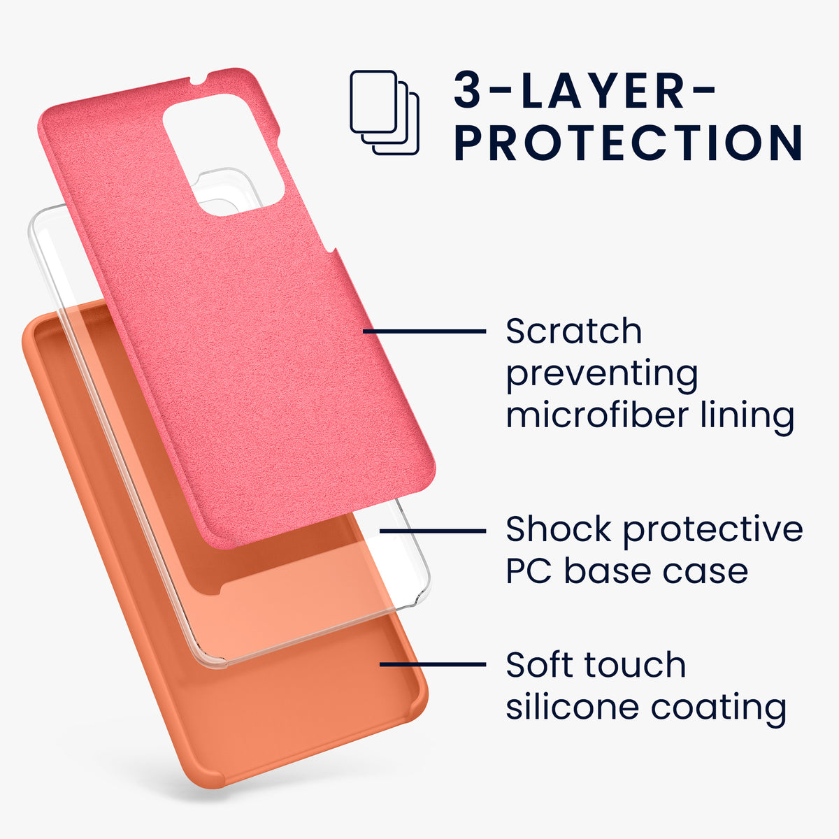 Silicone Phone Case for Samsung Galaxy A52 / A52 5G / A52s 5G