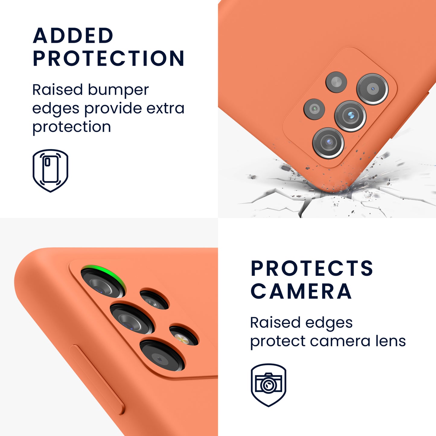 Silicone Phone Case for Samsung Galaxy A52 / A52 5G / A52s 5G