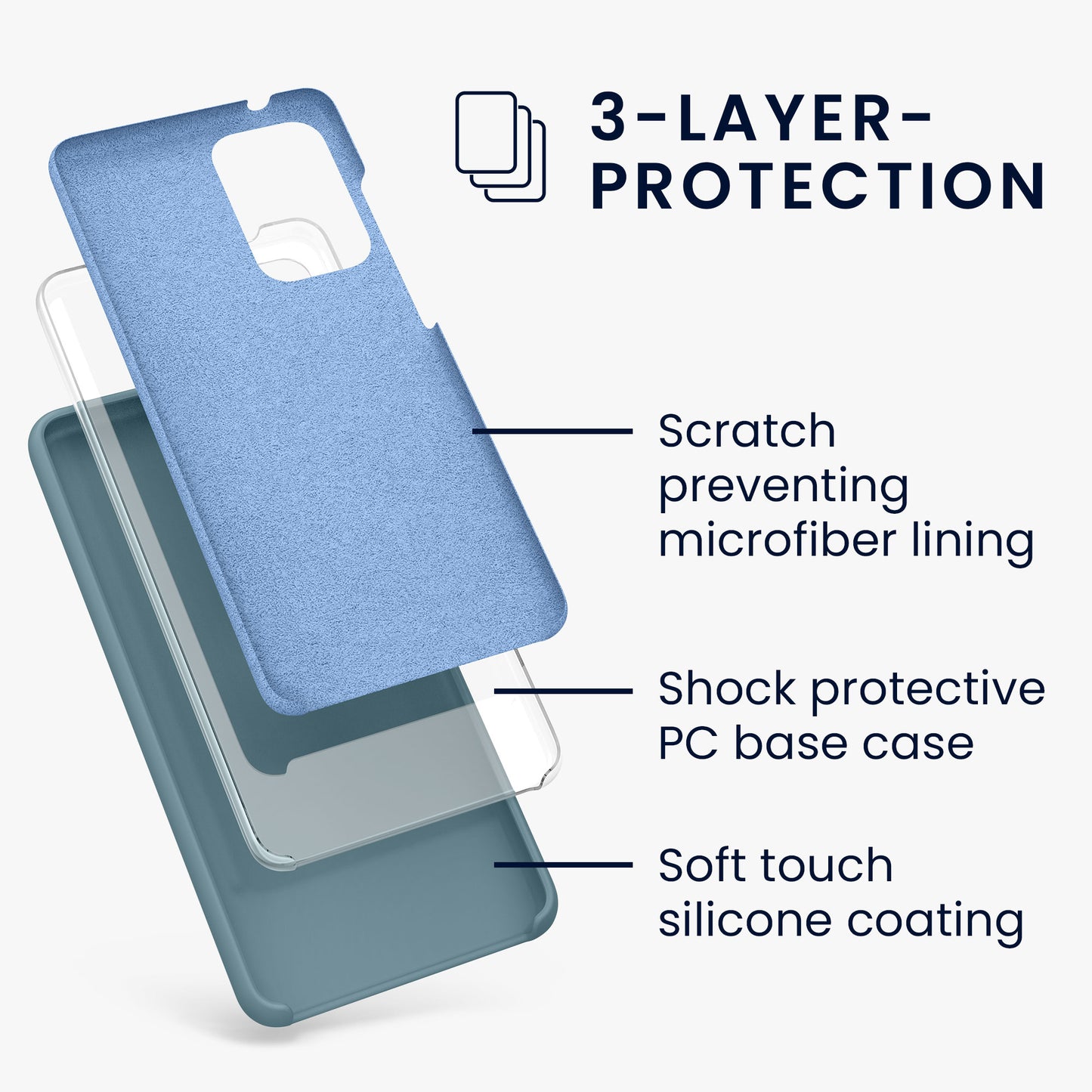 Silicone Phone Case for Samsung Galaxy A52 / A52 5G / A52s 5G