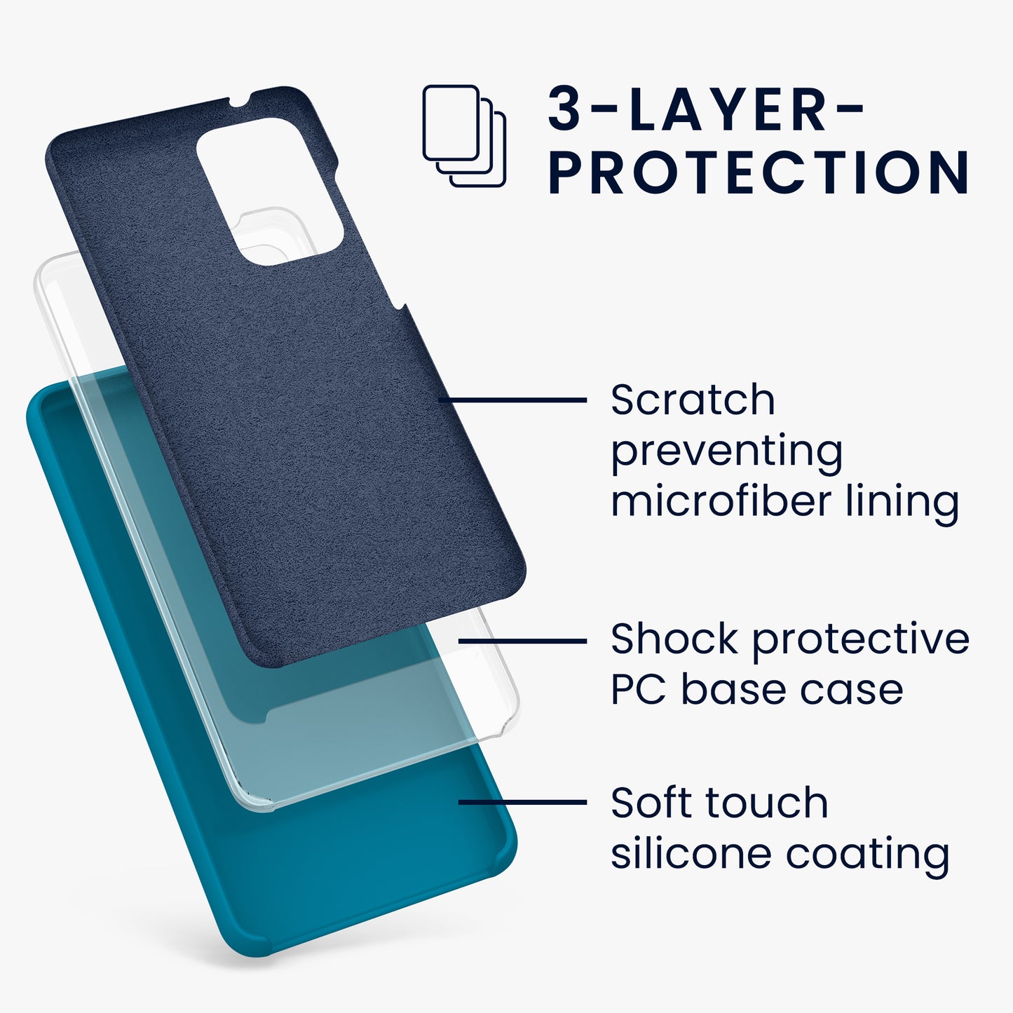 Silicone Phone Case for Samsung Galaxy A52 / A52 5G / A52s 5G