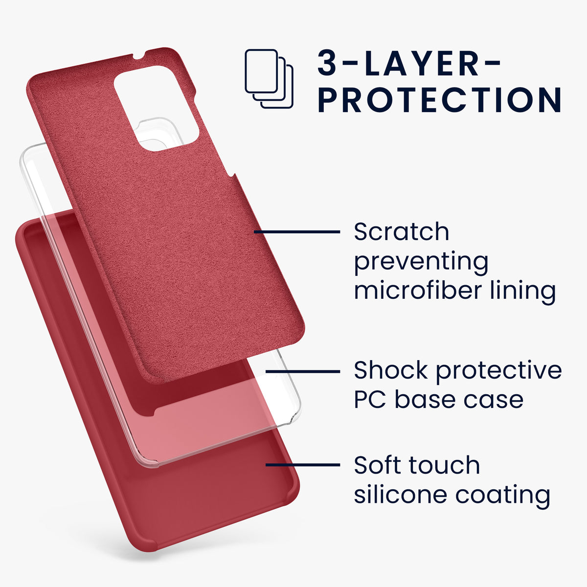 Silicone Phone Case for Samsung Galaxy A52 / A52 5G / A52s 5G